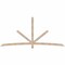 Ekena Millwork Alberta Smooth Timber Gable Bracket, Douglas Fir, 108"W x 49"H x 1 1/2"D x 3 1/2"F, 11/12 Pitch GBW108X49X0204ALB00SDF - alternate 1